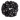 Poker Dot Black White Silk Scrunchie with Filling