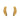 Gold Wing Hoop Earrings